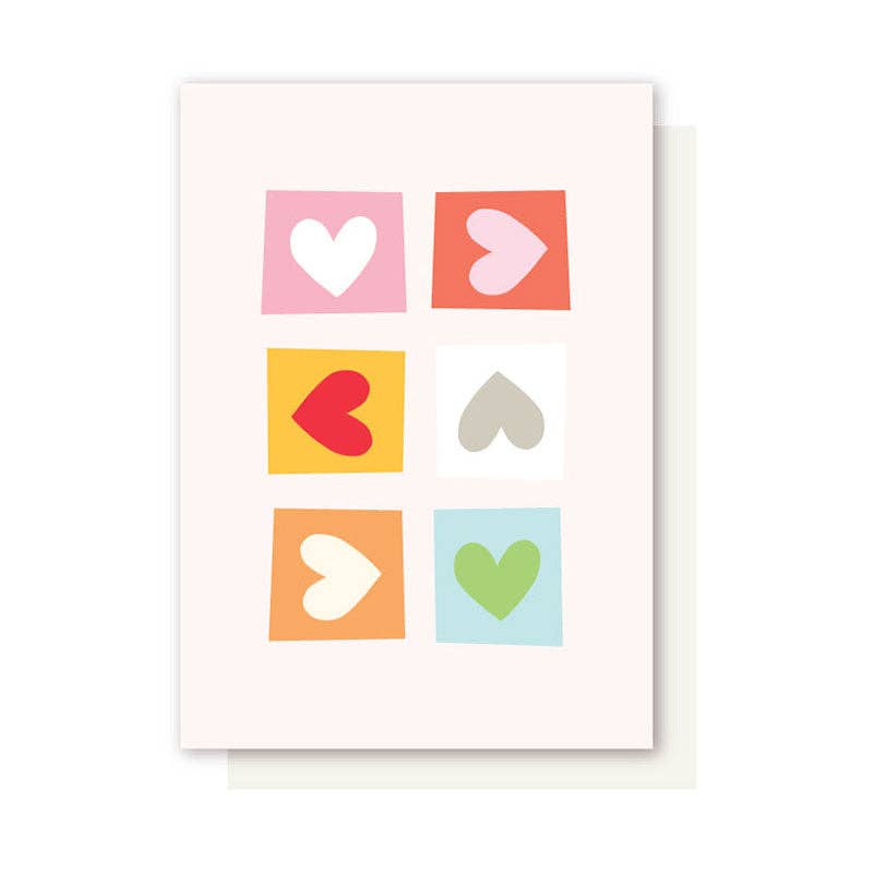 MIXED HEARTS CARD