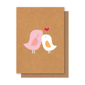 TWO BIRDS + HEART CARD