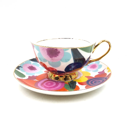 Flourish Teacup and Saucer