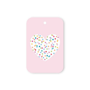 POLKADOT HEART TAG