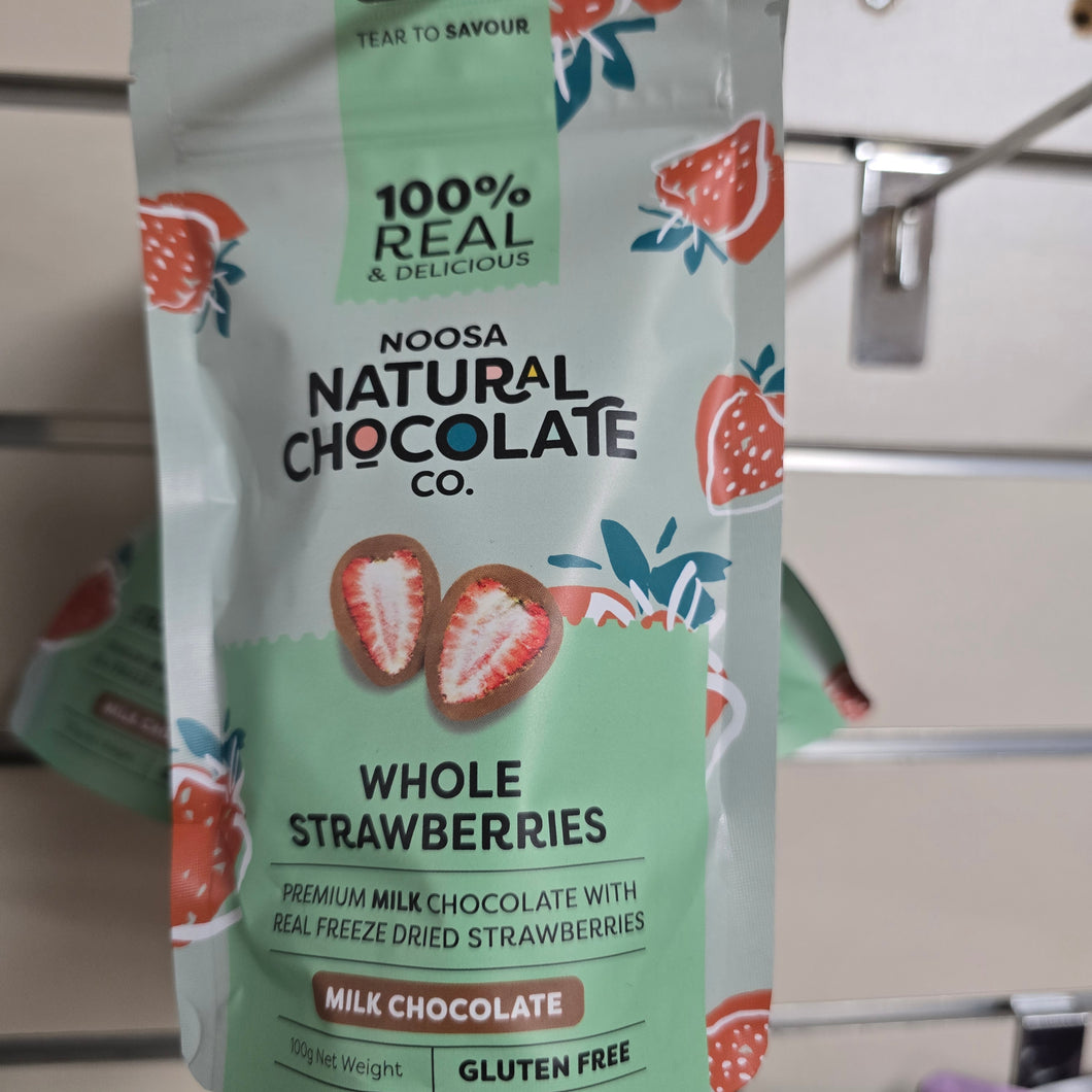 Dark Chocolate Whole Strawberries 100g
