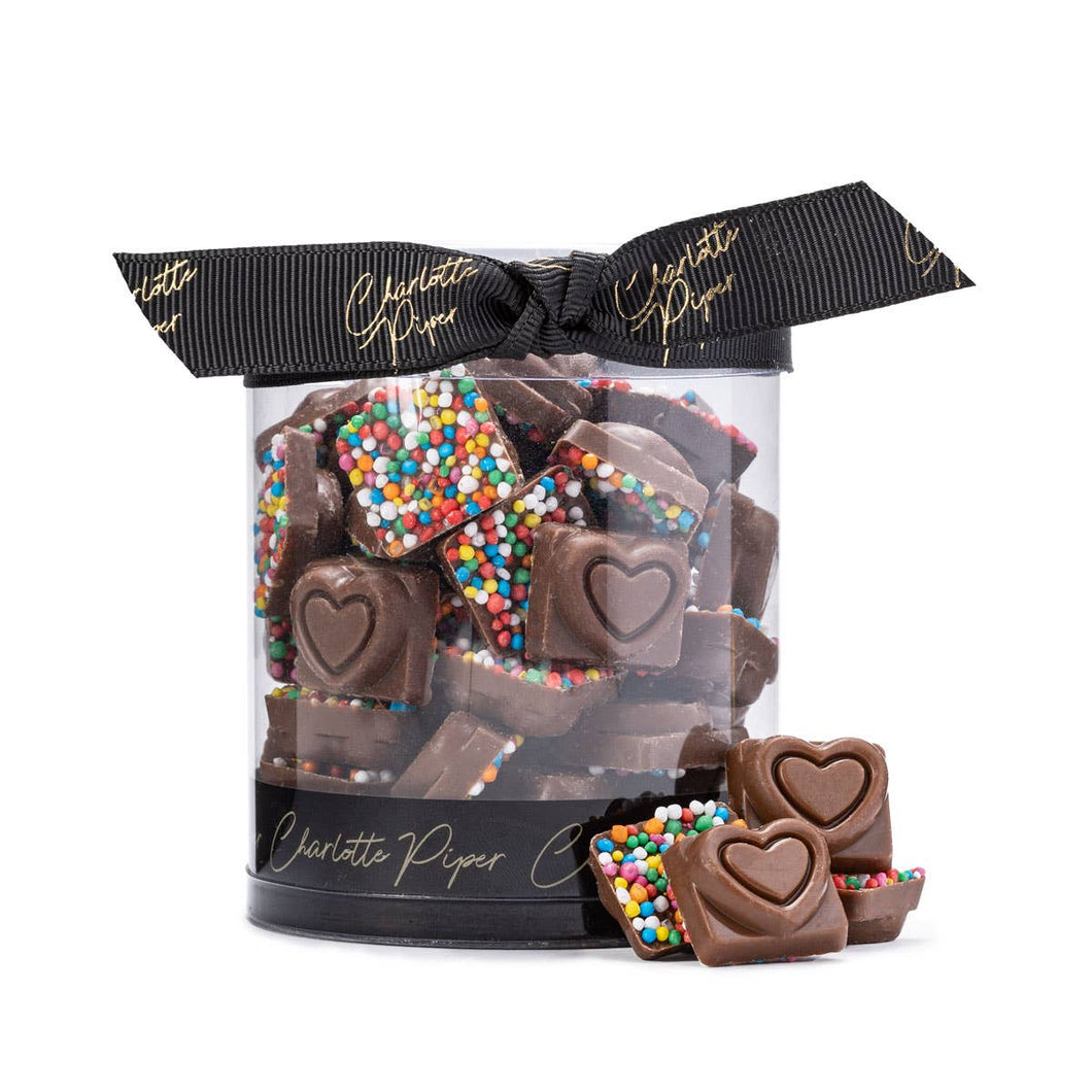 Tiny Hearts Milk Chocolate with Sprinkles 130g